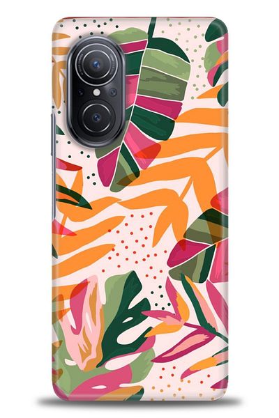 MRCİLETİSİM Oppo Reno 11F 5g Case Hd Printed Case - Orange Pink