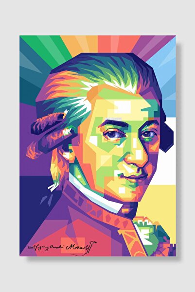 kubdekor Wolfgang Amadeus Mozart Müzik Poster Çerçevesiz Yüksek Kalite Müzik ...