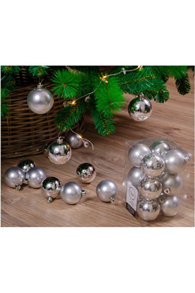 Sezy Новорічні ялинкові прикраси Розкішні кульки 4 см Cici Top Dekor 12 штук