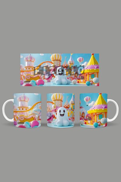 Fizello Cute Ghots - Cute Ghots Themed Mug