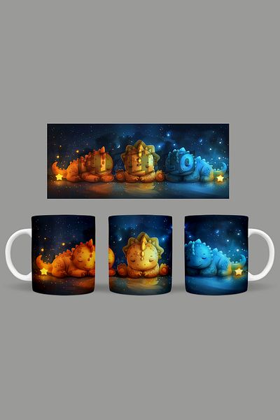 Fizello Cute Dinosaurs - Cute Dinosaur Themed Mug