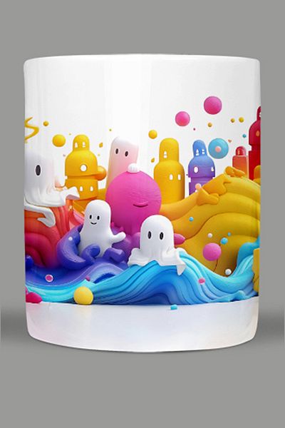 Fizello Cute Ghots - Cute Ghots Themed Mug