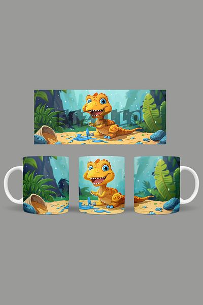 Fizello Cute Dinosaurs - Cute Dinosaur Themed Mug