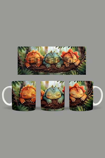 Fizello Cute Dinosaurs - Cute Dinosaur Themed Mug