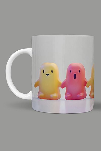Fizello Cute Ghots - Cute Ghots Themed Mug