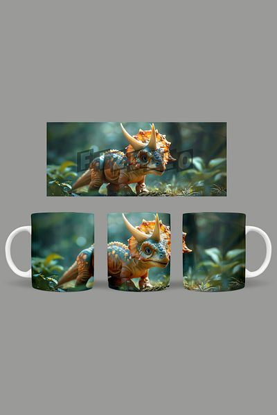 Fizello Cute Dinosaurs - Cute Dinosaur Themed Mug