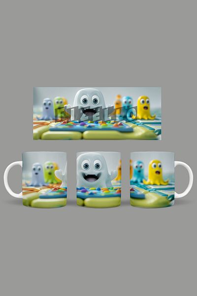Fizello Cute Ghots - Cute Ghots Themed Mug