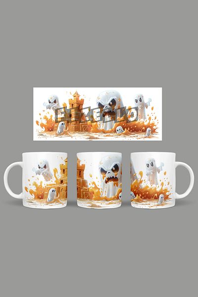 Fizello Cute Ghots - Cute Ghots Themed Mug