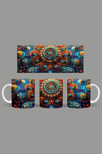Fizello Mandala Themed Mug