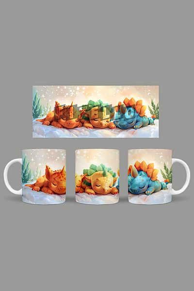 Fizello Cute Dinosaurs - Cute Dinosaur Themed Mug