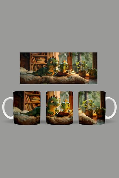 Fizello Cute Dinosaurs - Cute Dinosaur Themed Mug