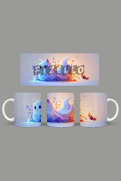 Fizello Cute Ghots - Cute Ghots Themed Mug