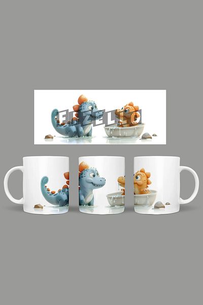 Fizello Cute Dinosaurs - Cute Dinosaur Themed Mug