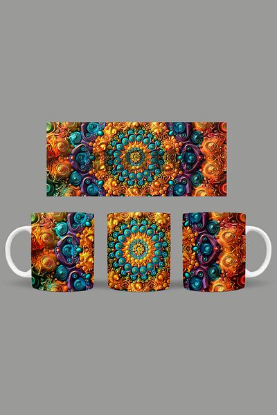 Fizello Mandala Themed Mug