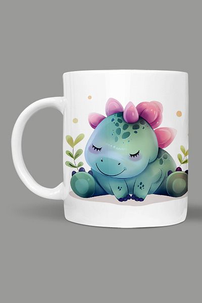 Fizello Cute Dinosaurs - Cute Dinosaur Themed Mug