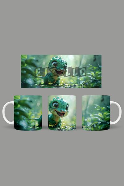 Fizello Cute Dinosaurs - Cute Dinosaur Themed Mug