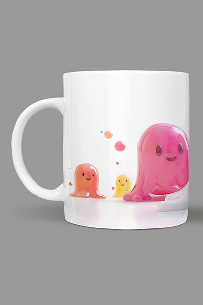 Fizello Cute Ghots - Cute Ghots Themed Mug
