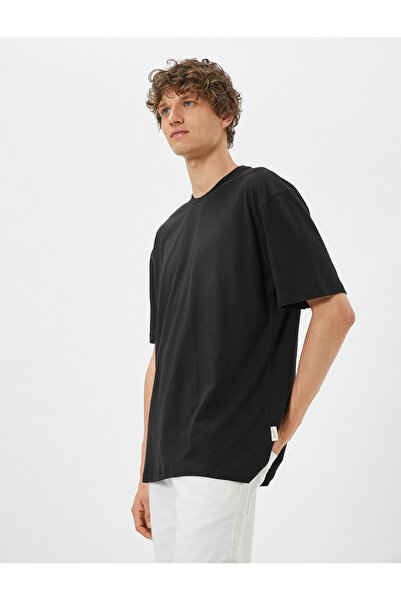 Koton Basic Oversize T-Shirt Crew Neck Βαμβακερό κοντό μανίκι