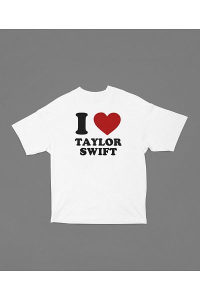 SEVBANO Tricou supradimensionat unisex scris Taylor Swift