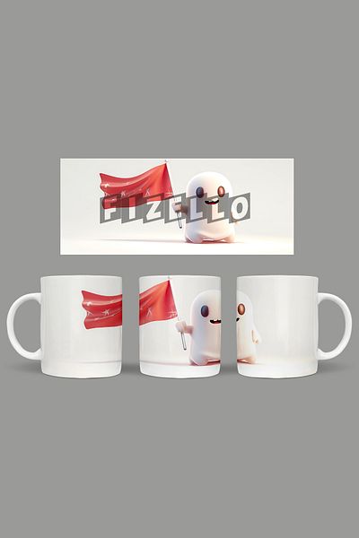 Fizello Cute Ghots - Cute Ghots Themed Mug