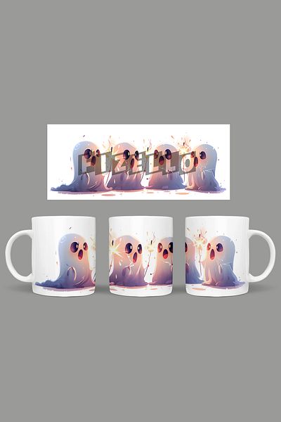 Fizello Cute Ghots - Cute Ghots Themed Mug