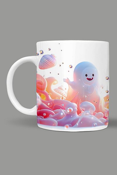 Fizello Cute Ghots - Cute Ghots Themed Mug