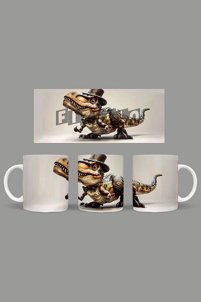 Fizello Cute Dinosaurs - Cute Dinosaur Themed Mug