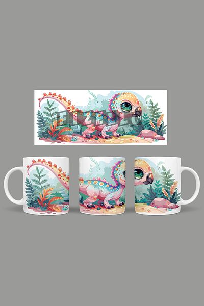 Fizello Cute Dinosaurs - Cute Dinosaur Themed Mug