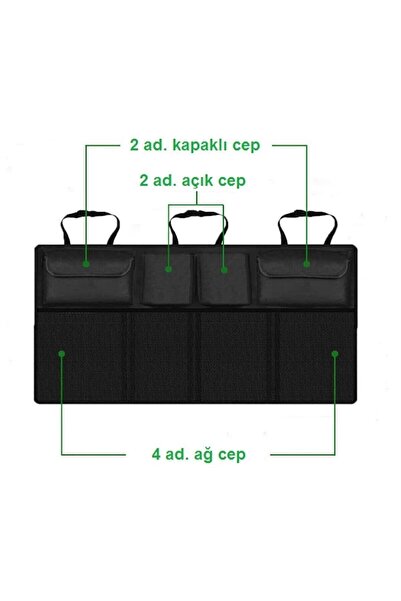 Ankaflex Car In-Vehicle Auto Seat Back Organizer Bag Stuff Tool Bag Vehicle Luggage Organizer