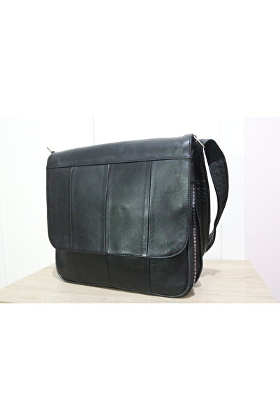 Sir Cliffson Crossman Genuine Leather Women's Gusseted Crossbody Messenger Bag