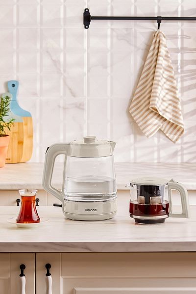 Karaca Starlight Glass Tea XL 2 in 1 Glass Tea Machine