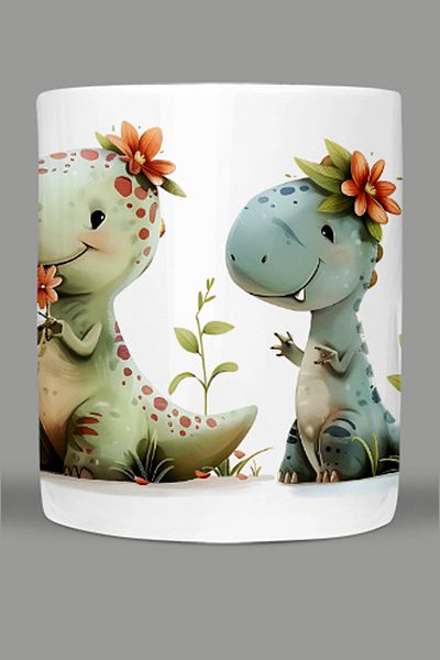 Fizello Cute Dinosaurs - Cute Dinosaur Themed Mug