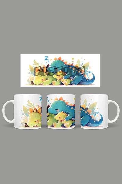 Fizello Cute Dinosaurs - Cute Dinosaur Themed Mug