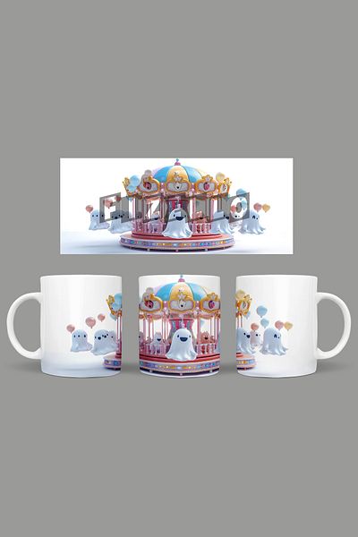 Fizello Cute Ghots - Cute Ghots Themed Mug