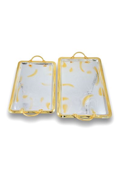 AVCI HOME MAKER T1700 RECT.TRAY ST 2PC L&M SG L:48x31cm & M:41x27cm