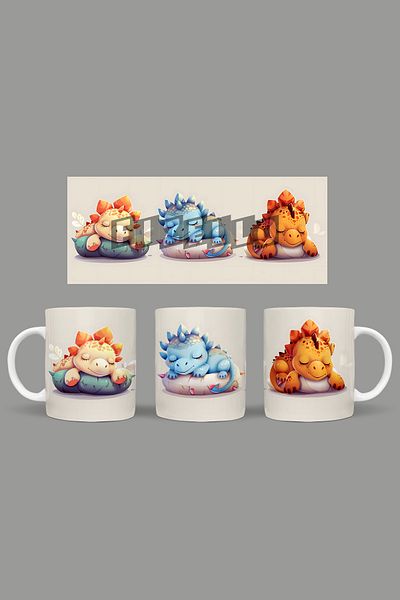 Fizello Cute Dinosaurs - Cute Dinosaur Themed Mug