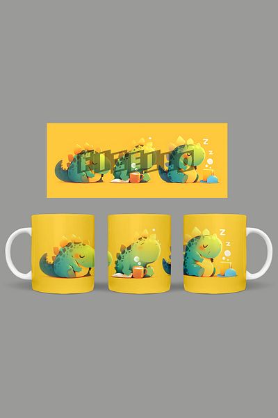 Fizello Cute Dinosaurs - Cute Dinosaur Themed Mug