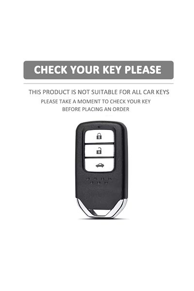 emii auto spare parts Honda Civic Fc5 Hr-V Cr-V City - Red Keyless Start Key Case