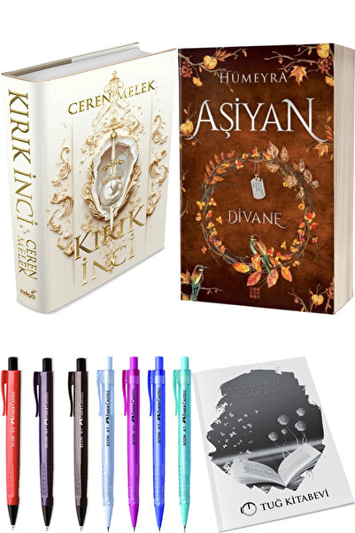 İndigo Kitap Kırık İnci Ciltli ve Aşiyan 2 Divane Ciltli + Hediyeli