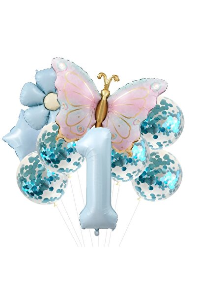 DÜVENCİ TİCARET مجموعة بالونات عمر الفراشة الكبيرة