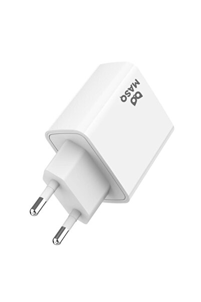 Masq 20w Hızlı Şarj Adaptörü, Iphone Uyumlu Çift Girişli (1 USB A 1 TYPE C)