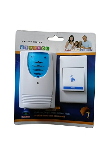 efmues Kablosuz kapı zili 32 melodili kapı zili pil hediyeli