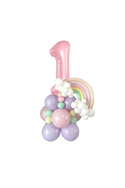 DÜVENCİ TİCARET PEMBE YAŞ BALON SET