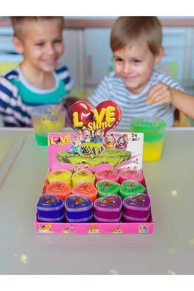 ümit toys 6 ألوان على شكل قلب جاهز - 6 قطع. في علبة، 6x150 جرام إجمالي 900 جرام من عجينة اللعب