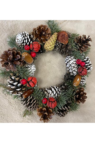 Marrone زينة عيد الميلاد زينة الباب زينة الطاولة زينة الباب المخروطية