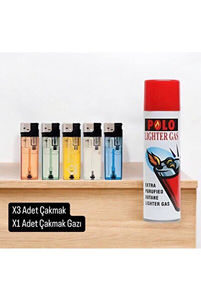 Metler Metlerin Çakmak Seti 1 Adet Çakmak Gazı 3 Adet Manyetolu Çakmak Seti