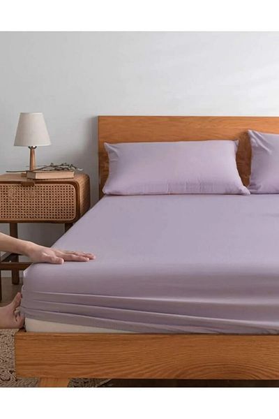 GOLDROOM ملاءة مفردة مبطنة 100*200+30