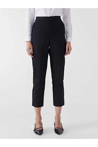 LC Waikiki Lcw Modest Black Standard Fit Women's Cigarette Pants