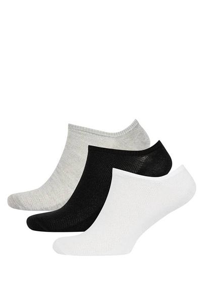 DeFacto 3-teiliges Set aus Socken und Booties aus Baumwolle für Herren - Z7253azns