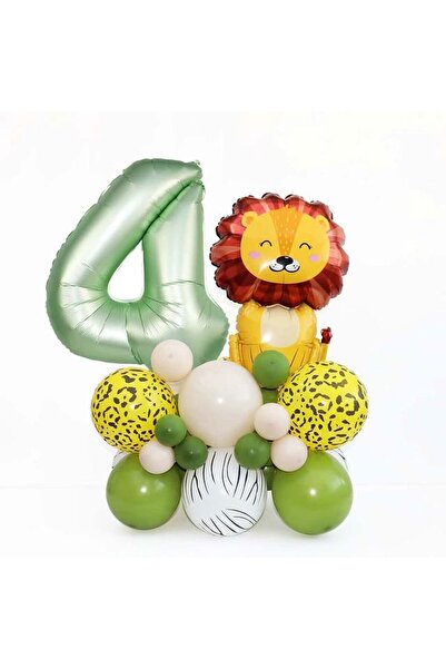 DÜVENCİ TİCARET ΣΕΤ ΜΠΑΛΟΝΙΩΝ ΜΕ ΠΡΑΣΙΝΟ ΦΥΛΛΟ ΑΛΟΥΜΙΝΙΟΥ ΜΕ ΦΙΓΟΥΡΕΣ ΛΙΟΝΤΑΡ...